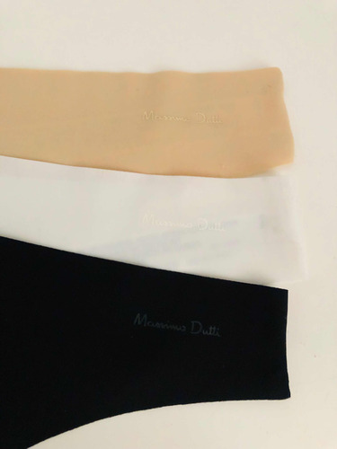 Massimo Dutti Set 3 Tangas Invisibles Sin Costura Originales
