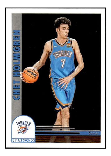 Chet Holmgren Rc Panini Nba Hoops 282 Rookie Thunder Nm+-mt+