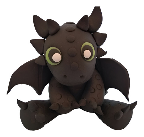 Adorno Torta Infantiles Dragon Chimuelo Porcelana Fria