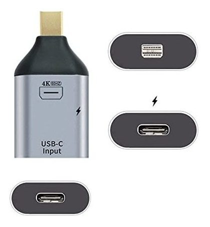 Receptor Nfhk Usb-c Tipo C Hembra A Mini Displayport Dp