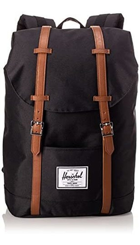 Mochila Herschel Retreat Negra 19.5l.