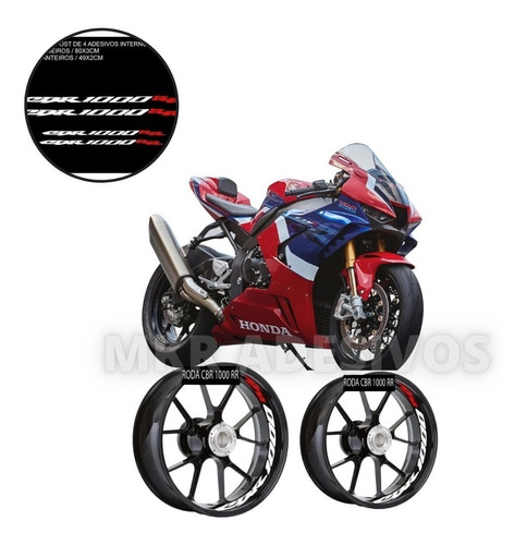 Adesivo Premium Roda Moto Honda Cbr 1000rr Cbr1000 Rr