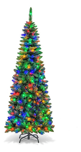 Árbol De Navidad Artificial Preiluminado 1.98 M 250 Luces Le