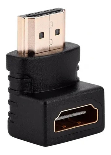 2x Adaptador Hdmi 90 Graus Curva Macho X Fêmea