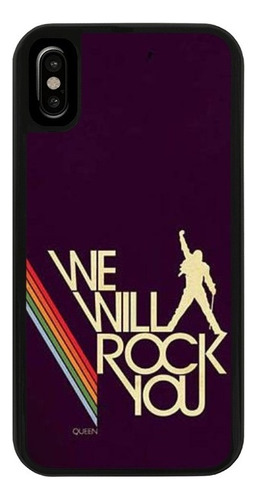 Funda Uso Rudo Tpu Para iPhone Queen We Will Rock You Morado