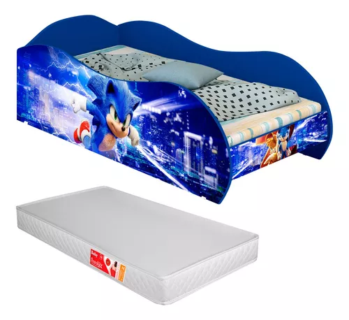 Siyarar Kids Conjunto de cama Sonic The Hedgehog para meninos