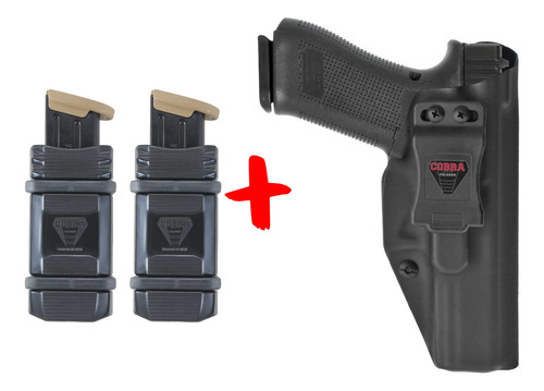 Coldre G17 G22 G31 Kydex Velado + 2x P. Carregador Polímero