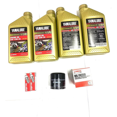 Kit Aceite Filtro Bujia Afinación Moto Yamaha Fz10mt10 16/21