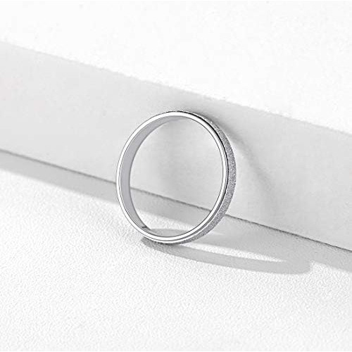 Chicsilver 3 Mm 925 Anillos De Plata Esterlina Anillos De Co
