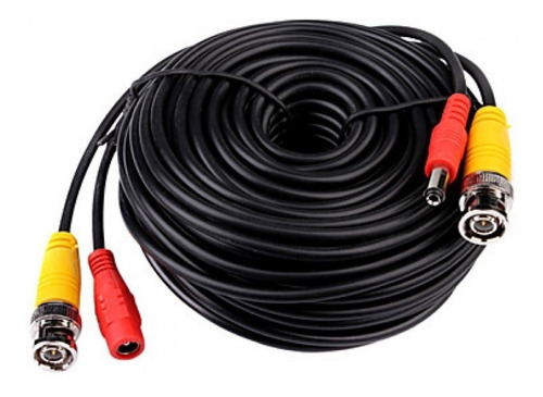 Cable 20mts Video Bnc + Alimentacion Energia Ideal Cctv