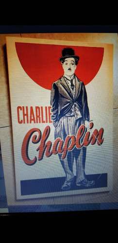 Cuadro/bastidor De Carlitos Chaplin Unico!