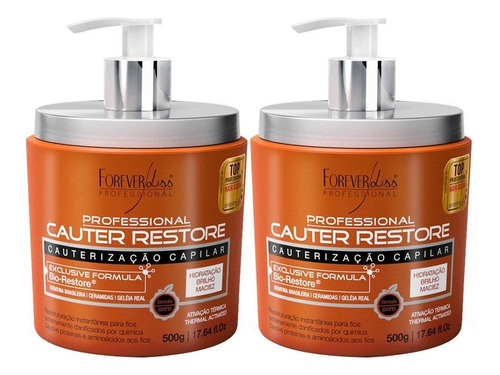 Forever Liss 02 Cauter Restore Cauterização Sem Formol 500g