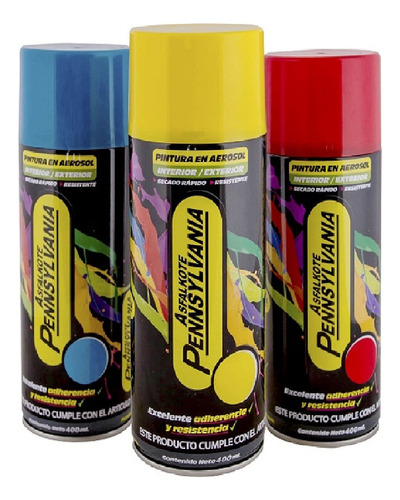 Pintura En Aerosol Amarillo 400ml Pennsylvania Ft