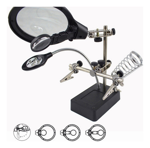 ** Lupa Con Base De Pinza De Luz Led For Soldar