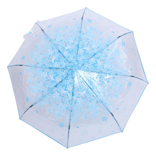 Paraguas Plegable, Transparente, A La Moda, Color Cereza, 1