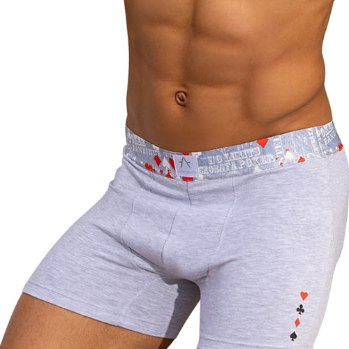 Boxer Acróbata 5092 De Algodón & Lycra Con Estampa 