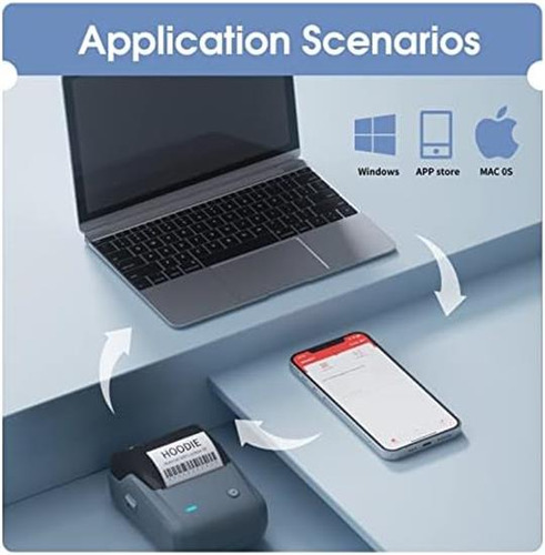 Impresora De Etiquetas Portátil Bluetooth Niimbot-azul
