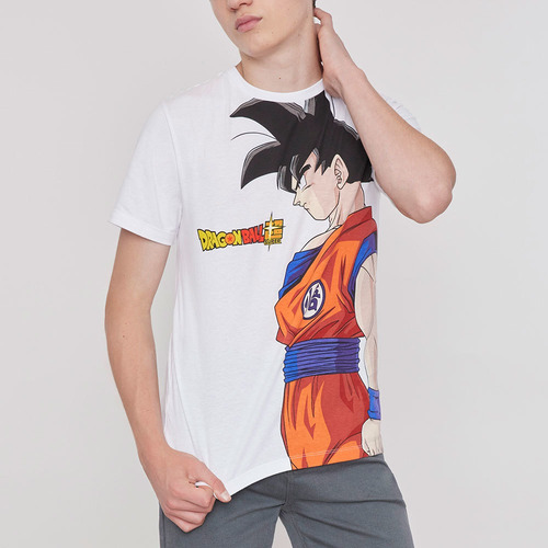 Polera Niño Teen Manga Corta Goku Dragon Ball Blanco Corona | Cuotas sin interés Polera Niño Teen Manga Corta Goku Dragon Ball Blanco Corona | Cuotas sin interés