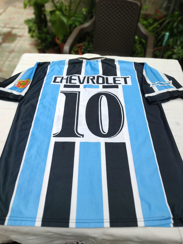 Camiseta Futbol Gremio De Brasil, G 48 Equivalente A Un Xl (Usado)