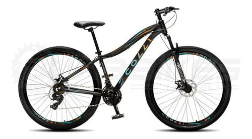 Bicicleta Colli Eudora 29 Tam 15.5 Shimano 21v Pret/turq/lar