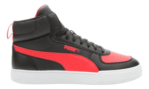 Imagen 3 de 4 de Tenis Puma Caven Mid Negro/rojo Mod 38584307 Caballero Origi