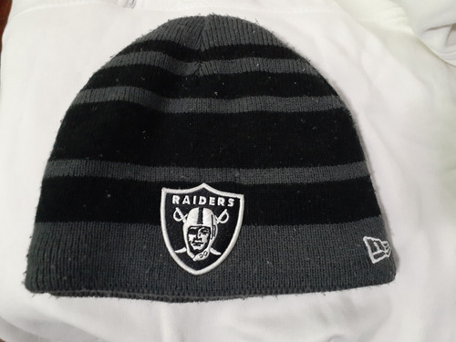 Gorro Lana New Era De Los Raiders De La Nfl , En Buen Estado