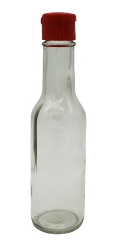 Botella Vidrio Habanera 150ml Con Tapa Fliptop (5 Pza)