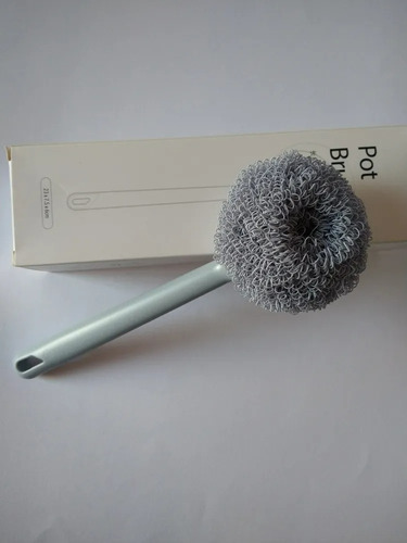 Cepillo Mango Largo Para Lavar Ollas/estufas No Raya Gris