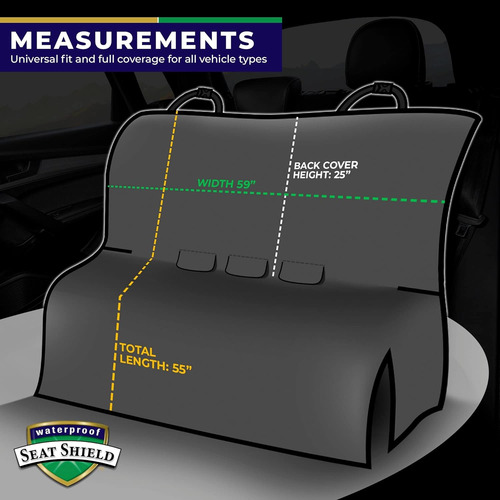 Funda De Asiento Trasero Lavable, Protector Universal De Asi