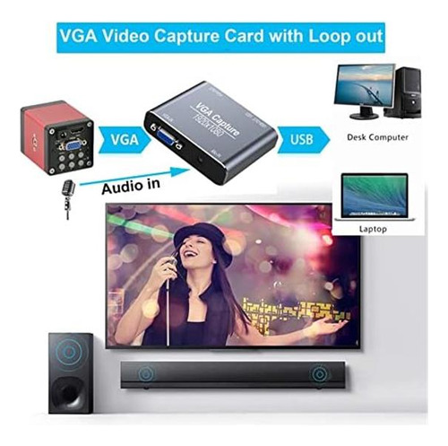 Tarjeta De Captura Vga, Dispositivo De Captura Vga A Usb Wit