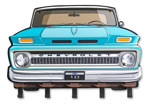 Portallaves Chevrolet C10 1964 Celeste 22,5 X 32 Cm