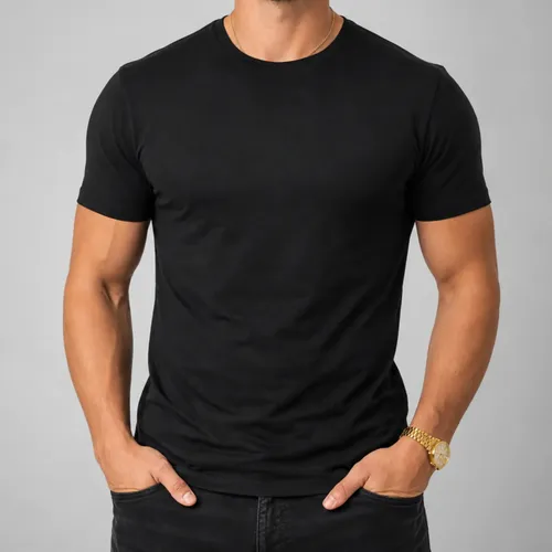 Camiseta Basica Masculina Algodão Lisa Malha Peruana Premium (11 cores, P ao G1)