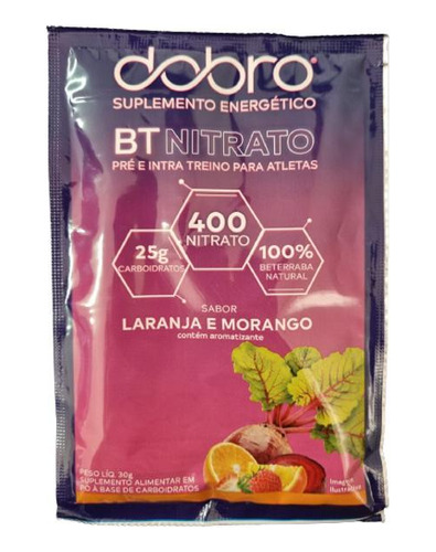 Kit 2x: Bt Nitrato Laranja E Morango Sachê Dobro 30g