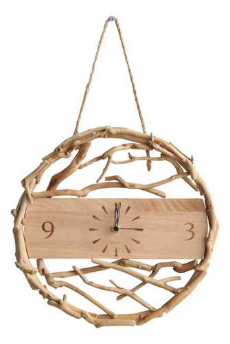 Reloj De Pared Colgante Simple De Madera, Diseño Moderno, He