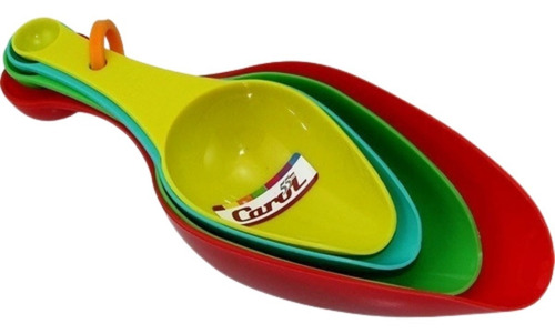 Cucharas Medidoras Dosificadoras Set X 4 Plastico Carol Soft