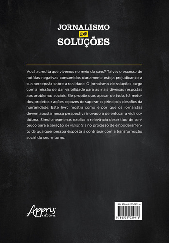 Jornalismo De Soluçoes, De Antonio Simoes. Editorial Appris, Capa Mole, Edição 1 Em Português, 2022