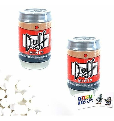 Mentas The Simpsons Duff Mints Peppermint Duff Lata En Forma