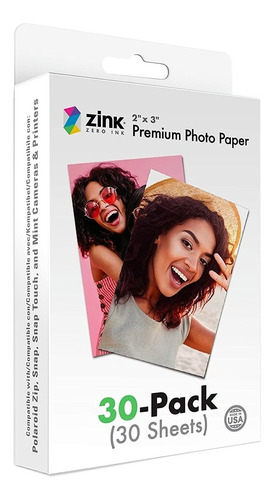Polaroid 2x3 Premium Zink Zero Photo Paper Pack De 30 Hojas