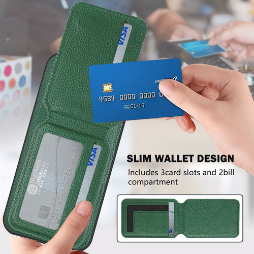 Funda Tipo Cartera De La Serie Xiaomi Con Tarjetero, Piel Sintética Con Función Atril, Ranuras Para Tarjetas