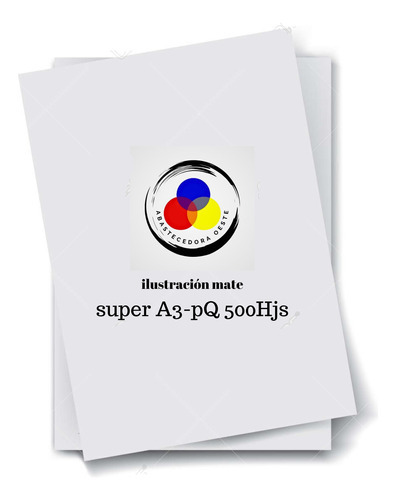 Papel Ilustracion Super A3 Mate/brillante Por 500 Hojas 350g