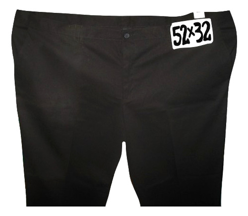 Pantalon Negro Casual/ Vestir De Hombre Talla 52x32 George