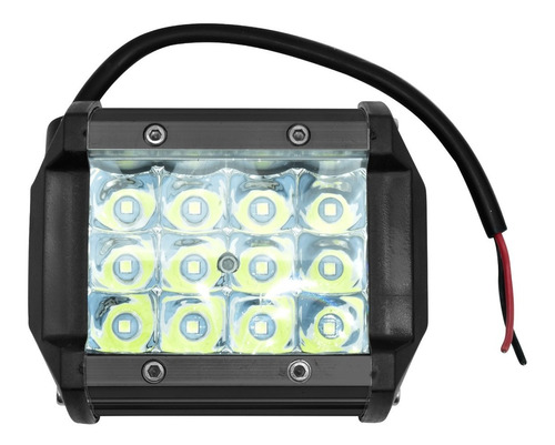 Faro 12 Leds 3 Hileras Negro