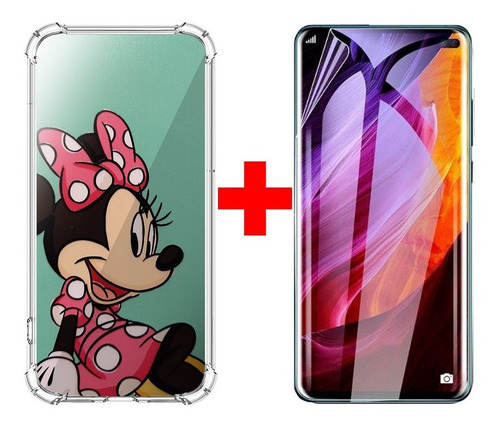 Kit Carcasa Disney Xiaomi Redmi 9a +lamina Hidrogel