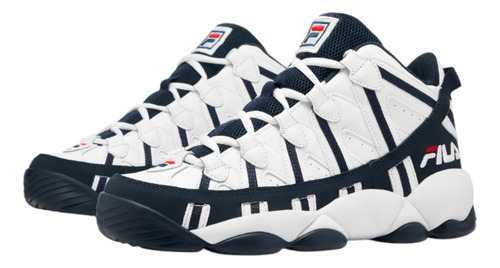 Tenis Fila Hombre Caballero Stackhouse Spaghetti Azul Basquetbol