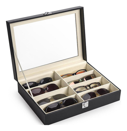 .. Estuche For Gafas Con 8 Rejillas, Joyero, Cierre For