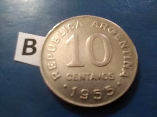 Moneda Argentina De 10.centavos Del Año De 1955