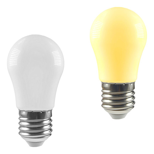 Kit 2 Lâmpada Bolinha Led 3w G45 E27 Lustre Espelho Camarim