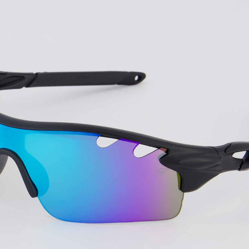 Óculos De Sol Hang Loose Intense Preto E Azul Único