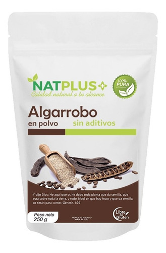 Algarrobo En Polvo Certificado 250g.