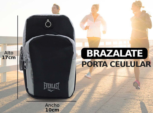 Imagen 2 de 10 de Porta Celular Brazalete Running Deporte Ajustable Anatomico